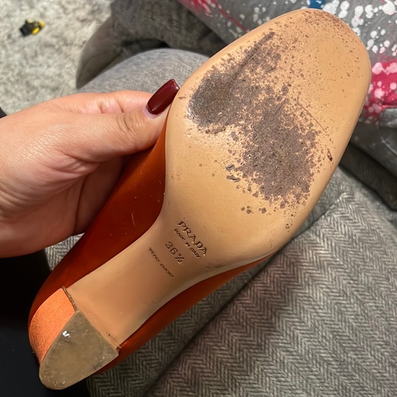 Silk PRADA HEELS - Picture 3 of 13